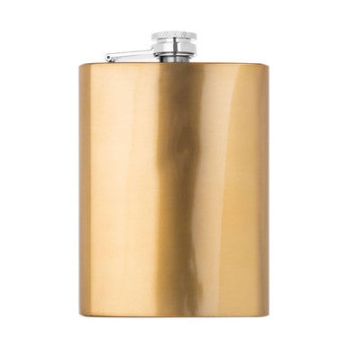 Orsina Auden 8oz Gold Finish Hip Flask – Luxury Stainless Steel Gift