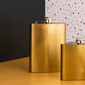 Orsina Auden 8oz Gold Finish Hip Flask – Luxury Stainless Steel Gift