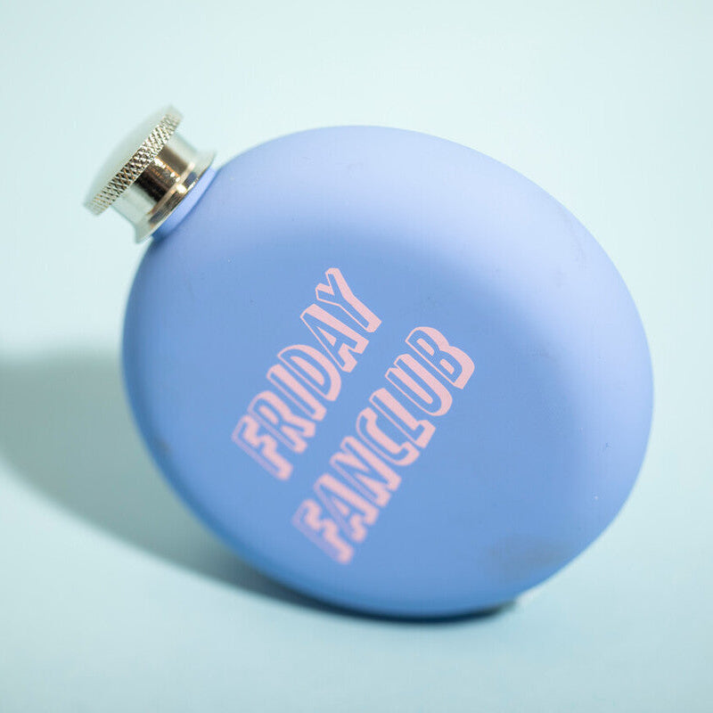 Orsina Mimo Friday Fanclub Hip Flask – Blue Pocket Flask for Spirits