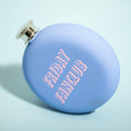 Orsina Mimo Friday Fanclub Hip Flask – Blue Pocket Flask for Spirits