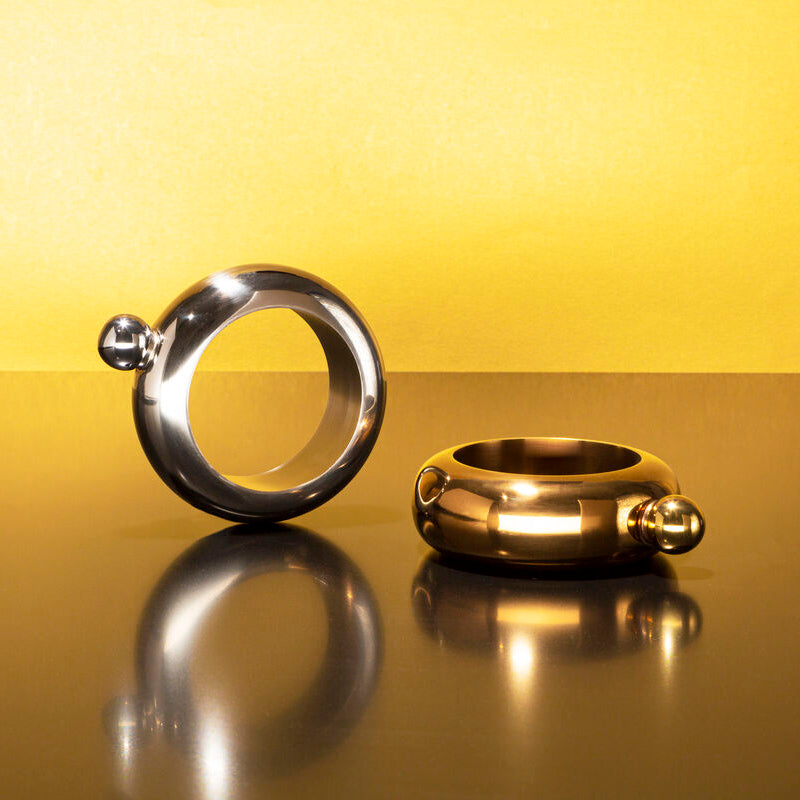 Mimo Silver Bangle Hip Flask – Wearable Bracelet Flask by Orsina