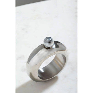 Mimo Silver Bangle Hip Flask – Wearable Bracelet Flask by Orsina