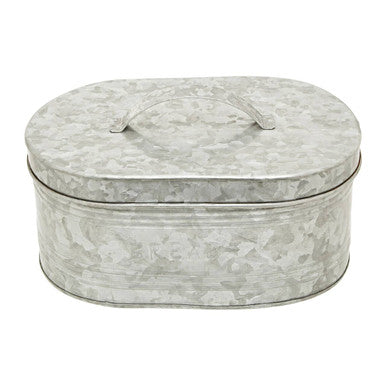 Orsina Drummond Bread Bin – Galvanised Steel Kitchen Storage Box