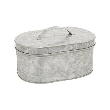 Orsina Drummond Bread Bin – Galvanised Steel Kitchen Storage Box
