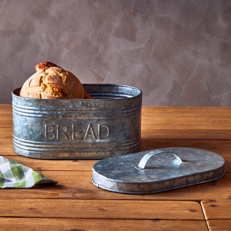 Orsina Drummond Bread Bin – Galvanised Steel Kitchen Storage Box