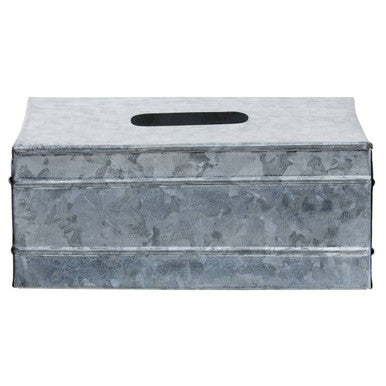 Orsina Drummond Galvanised Steel Rectangular Tissue Box Cover