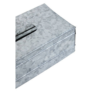 Orsina Drummond Galvanised Steel Rectangular Tissue Box Cover