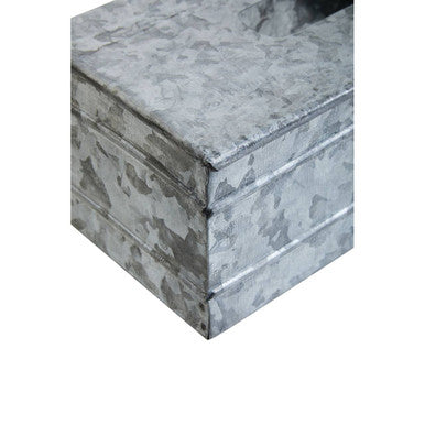 Orsina Drummond Galvanised Steel Rectangular Tissue Box Cover
