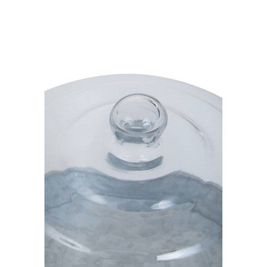 Orsina Drummond Galvanised Steel Cake Plate with Glass Dome Stand