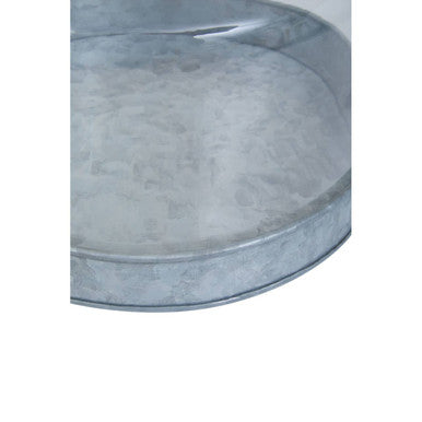 Orsina Drummond Galvanised Steel Cake Plate with Glass Dome Stand