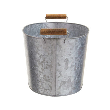 Orsina Drummond Galvanised Steel Drinks Tub | Silver Ice Bucket