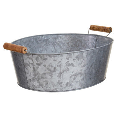 Orsina Drummond Large Boat-Shaped Galvanised Steel Serving Tray