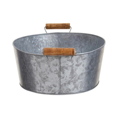 Orsina Drummond Large Boat-Shaped Galvanised Steel Serving Tray