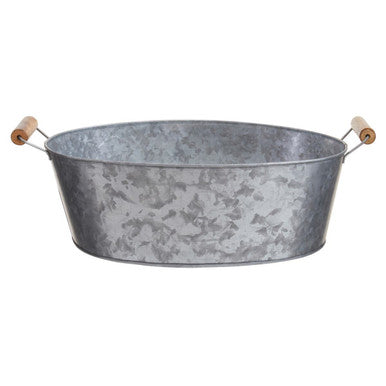 Orsina Drummond Large Boat-Shaped Galvanised Steel Serving Tray