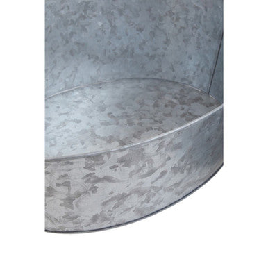 Orsina Drummond Large Boat-Shaped Galvanised Steel Serving Tray