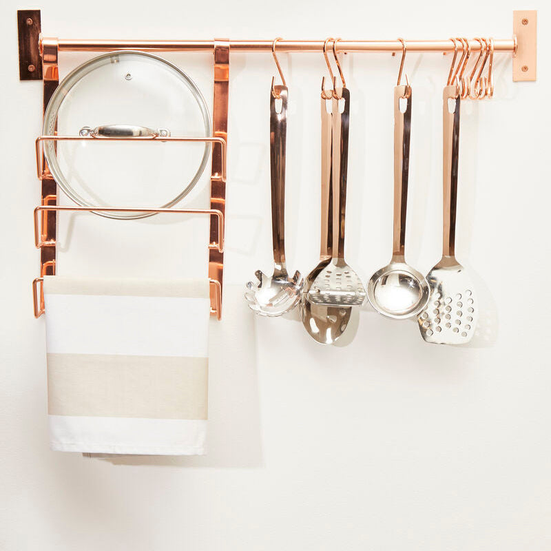 Orsina Sorello Rose Gold Hanging Rail – Wall Mounted Clothes Rack