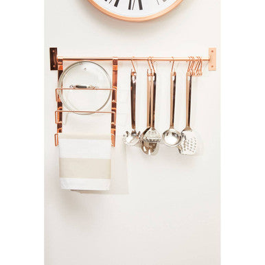 Orsina Sorello Rose Gold Hanging Rail – Wall Mounted Clothes Rack