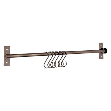 Orsina Sorello Gunmetal Black Hanging Rail – Industrial Wall Storage