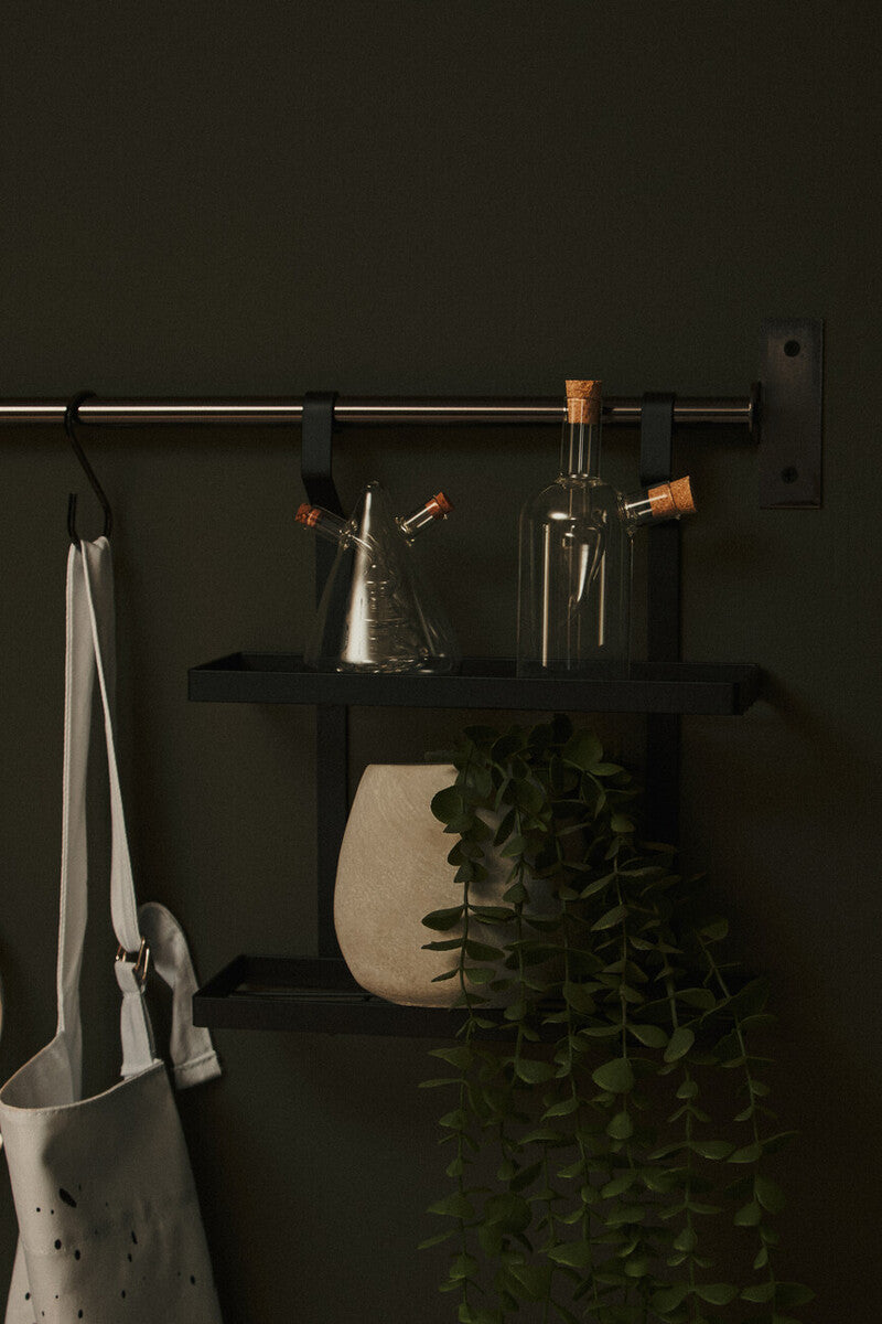 Orsina Sorello Gunmetal Black Hanging Rail – Industrial Wall Storage