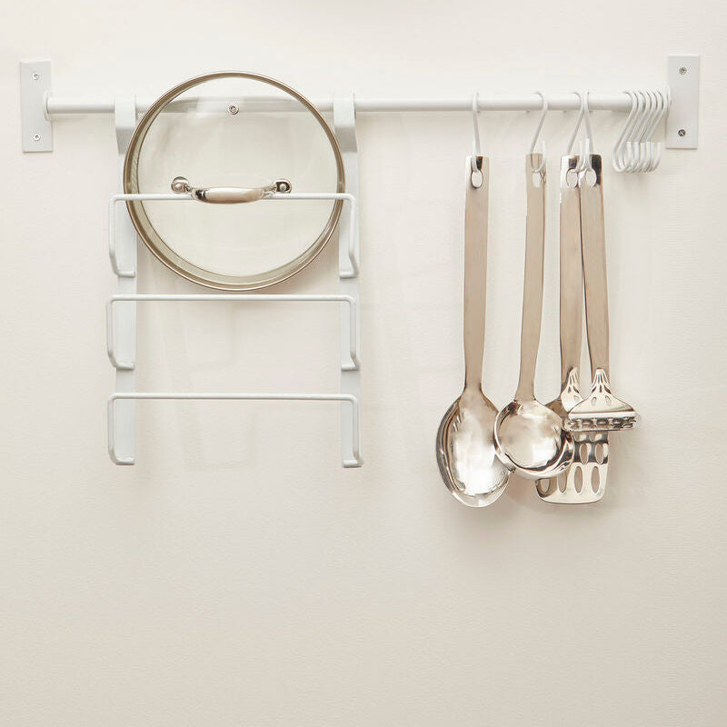 Orsina Sorello Matt White S Hooks for Rails - Set of 10 Storage Hooks