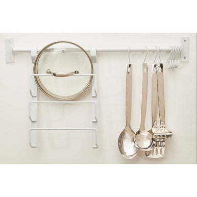 Orsina Sorello Matt White S Hooks for Rails - Set of 10 Storage Hooks