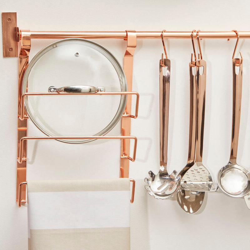 Orsina Rose Gold S-Hooks – Set of 10 Metal Hanging Hooks for Kitchen
