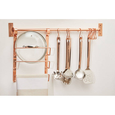 Orsina Rose Gold S-Hooks – Set of 10 Metal Hanging Hooks for Kitchen