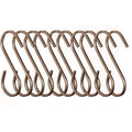 Orsina Sorello S-Shaped Brushed Steel Kitchen Hooks - Set of 10