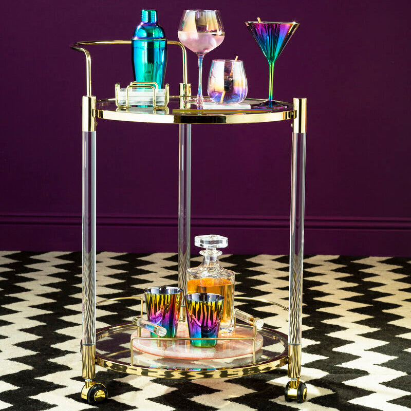 Orsina Auden Cocktail Shaker – Iridescent Oil Slick Finish Barware