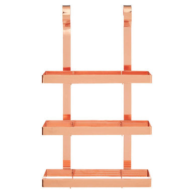 Orsina Sorello Rose Gold 3-Tier Hanging Kitchen Storage Rack