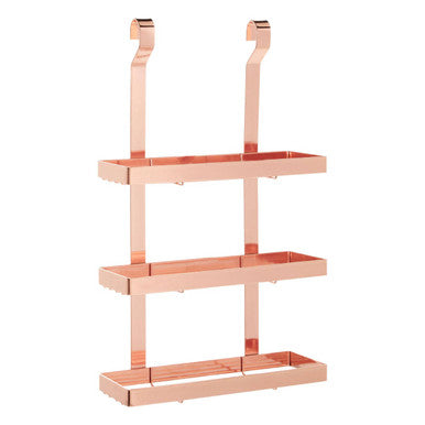 Orsina Sorello Rose Gold 3-Tier Hanging Kitchen Storage Rack