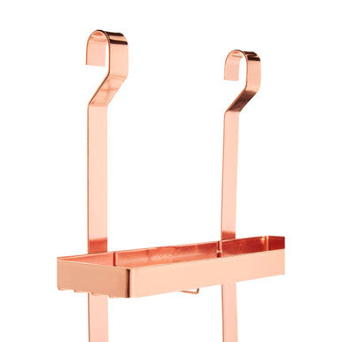 Orsina Sorello Rose Gold 3-Tier Hanging Kitchen Storage Rack