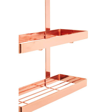 Orsina Sorello Rose Gold 3-Tier Hanging Kitchen Storage Rack