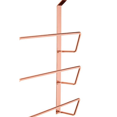Orsina Rose Gold Hanging Pan Lid Rack – 3-Tier Kitchen Organizer