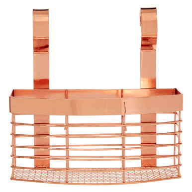 Orsina Sorello Rose Gold Hanging Storage Basket | Kitchen Utensil Holder