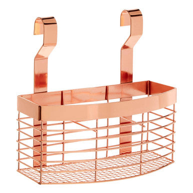 Orsina Sorello Rose Gold Hanging Storage Basket | Kitchen Utensil Holder