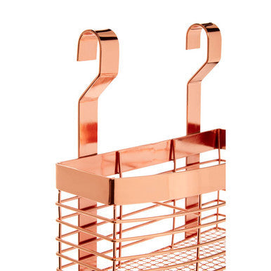 Orsina Sorello Rose Gold Hanging Storage Basket | Kitchen Utensil Holder