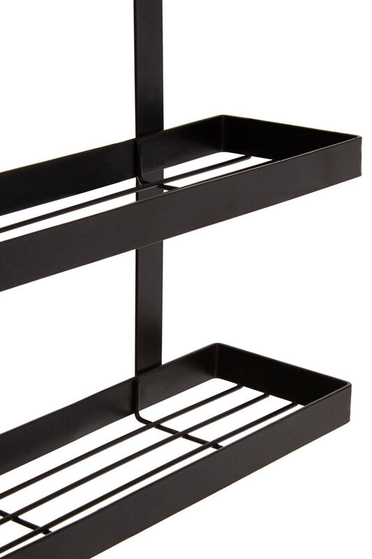 Orsina Sorello 3-Tier Hanging Kitchen Rack - Matt Black Storage