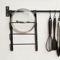 Orsina Sorello Hanging Pan Lid Rack – Matt Black Kitchen Organizer