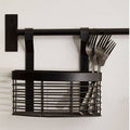 Orsina Sorello Matte Black Hanging Storage Basket | Kitchen Organizer