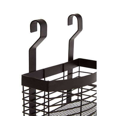 Orsina Sorello Matte Black Hanging Storage Basket | Kitchen Organizer