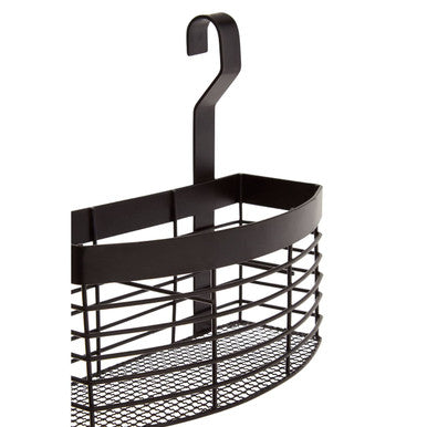 Orsina Sorello Matte Black Hanging Storage Basket | Kitchen Organizer