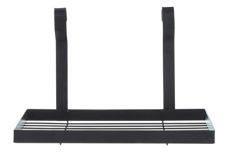 Orsina Sorello Single Shelf Storage Rack – Matt Black Kitchen Wall Shelf
