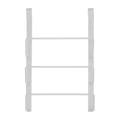 Orsina Sorello White Iron Hanging Pan Lid Rack – 3-Tier Wall Organizer