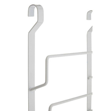 Orsina Sorello White Iron Hanging Pan Lid Rack – 3-Tier Wall Organizer