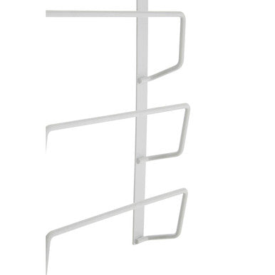 Orsina Sorello White Iron Hanging Pan Lid Rack – 3-Tier Wall Organizer