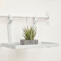 Orsina Sorello White Iron Single Shelf Storage Rack – Kitchen Wall Organizer
