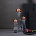 Orsina Cody Salt or Pepper Mill – Clear Acrylic with Copper Top