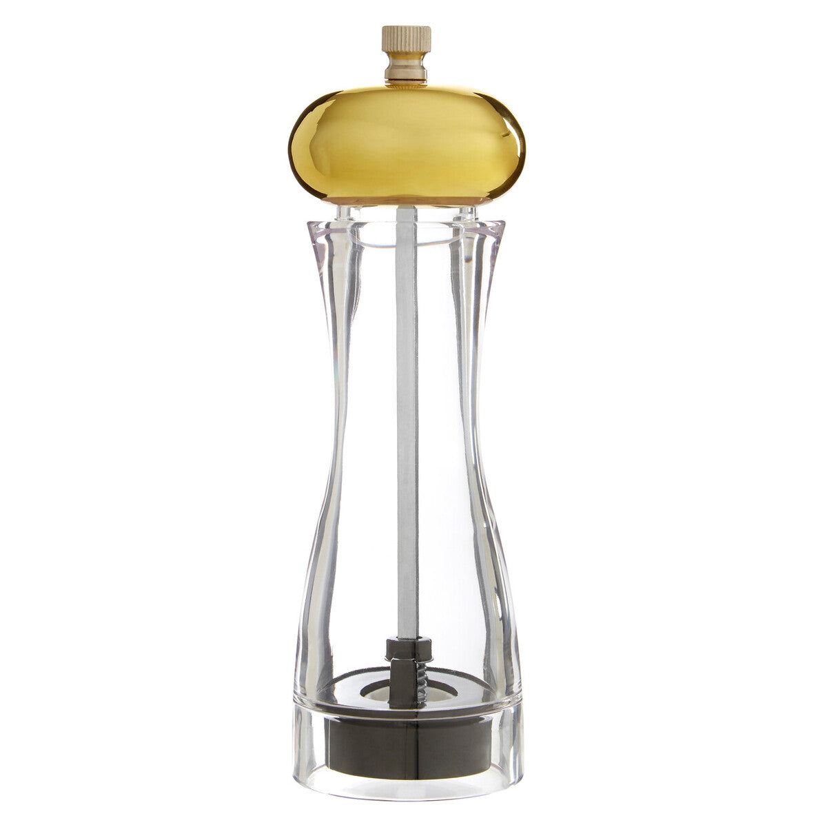 Orsina Cody Small Salt or Pepper Mill – Clear Acrylic with Gold Top