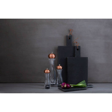 Orsina Cody Salt or Pepper Mill – Medium Clear and Copper Grinder